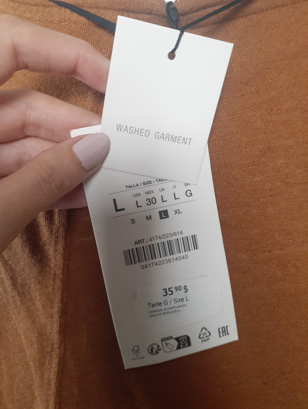 Zara Nwt Women's Lightweight Knit Top - Rust/Brown - Picture 4 of 12